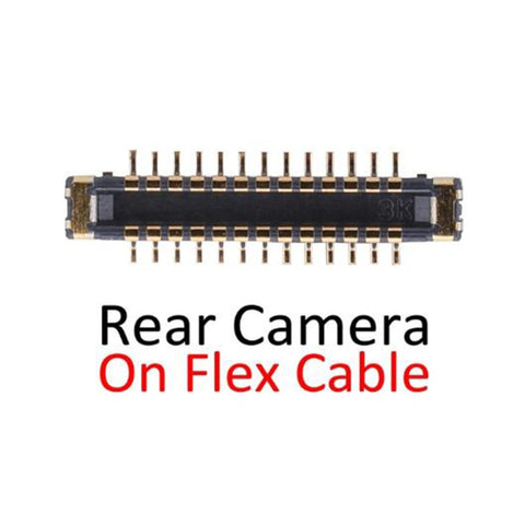 Connettore FPC per Fotocamera Posteriore iPhone XR su Cavo Flessibile