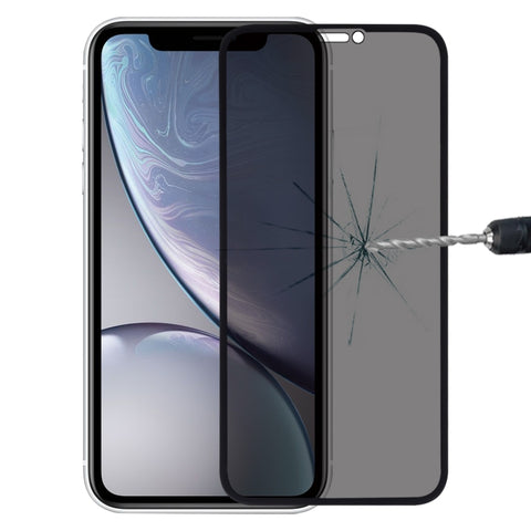 Per iPhone XR 9H 6D Pellicola in vetro temperato anti-peep, Per iPhone XR