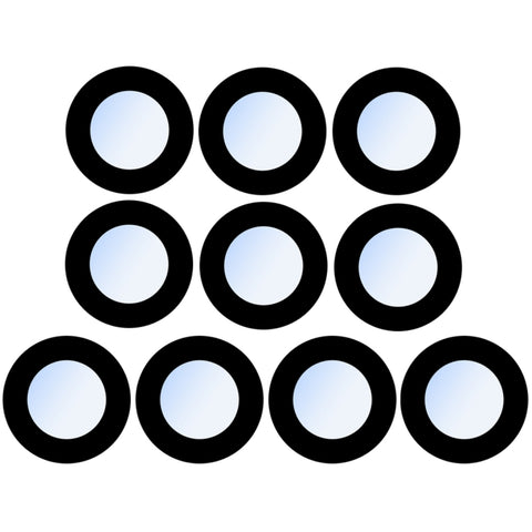 Obiettivo per fotocamera posteriore 10 pezzi compatibile con iPhone XR