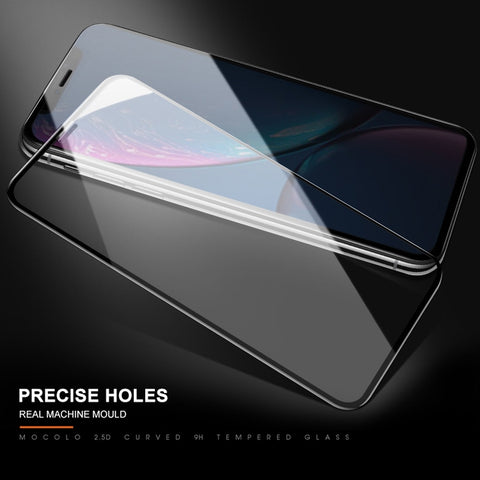 Per iPhone 11 / XR mocolo 0,33mm 9H 2.5D Pellicola in vetro temperato con stampa serigrafica, iPhone XR