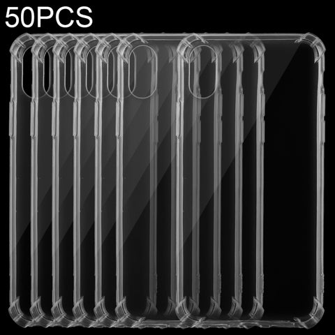 Per iPhone XS Custodia protettiva morbida in TPU trasparente ultrasottile da 50 pezzi, iPhone XS