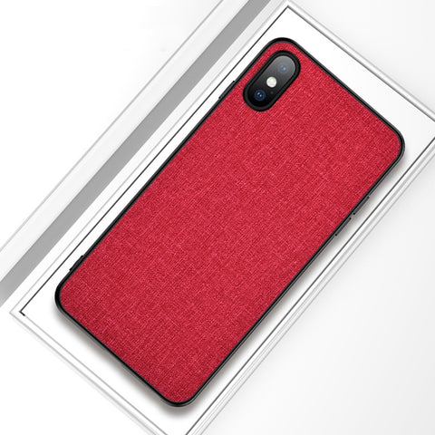 Per iPhone X / XS custodia protettiva in tessuto antiurto per PC + TPU, iPhone X / XS
