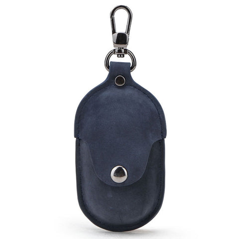 CF1109 Custodia protettiva in pelle per auricolari a conchiglia con texture Crazy Horse per Galaxy Buds con gancio, For Galaxy Buds