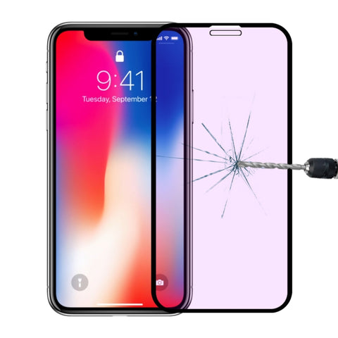Per iPhone 11 Pro / XS / X Pellicola in vetro temperato a raggi viola antigraffio 9H 10D a schermo intero, iPhone XS / X