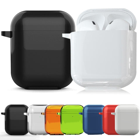 Per AirPods 1/2 Custodia protettiva per auricolare Bluetooth Il guscio protettivo antipolvere per esterni a prova di caduta può sopportare TPU