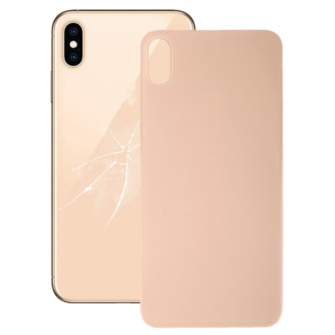 Copribatteria posteriore in vetro con foro grande per fotocamera di facile sostituzione con adesivo per iPhone XS, For iPhone XS (No Disassemble), For iPhone XS (Not Disassemble)