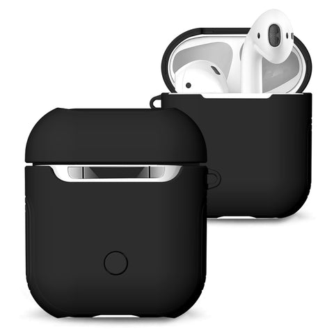 Vernice in gomma smerigliata + custodia per auricolari Bluetooth per PC custodia anti-smarrimento per Apple AirPods 1/2