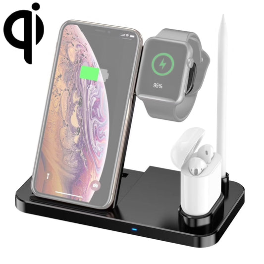 caricabatterie-wireless-verticale-w30-qi-per-telefoni-cellulari-apple-watch-airpods-e-apple-pencil-con-supporto-per-telefono-regolabile-w30 - immagine 1