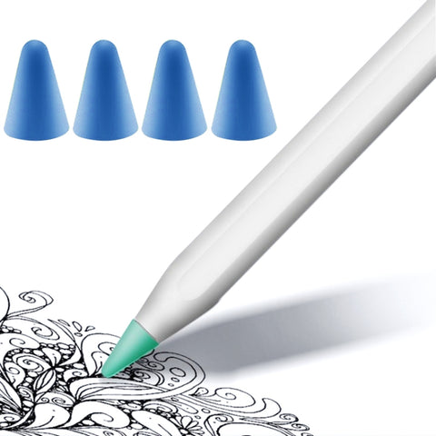 Copri pennino antiscivolo per Apple Pencil 1/2 - 4 pezzi in Blu