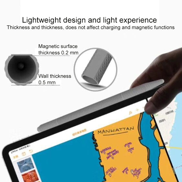 Custodia protettiva in gel di silice con penna stilo per Apple Pencil