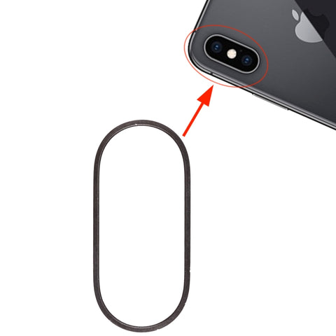 Anello di protezione in metallo con obiettivo in vetro per fotocamera posteriore per iPhone XS e XS Max, For iPhone XS &amp; XS Max