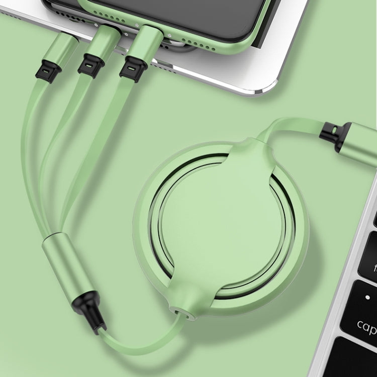 3.5A Retractable 3 in 1 USB-C, Lightning & Micro USB Cable