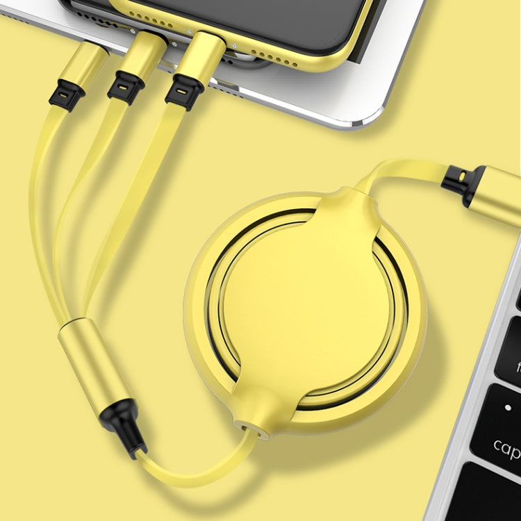 3.5A Retractable 3 in 1 USB-C, Lightning & Micro USB Cable