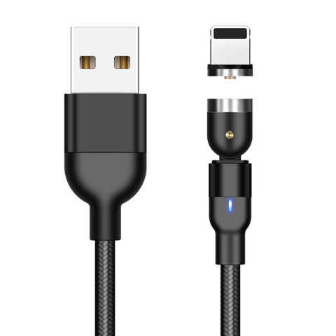 Cavité magnétique rotative intrecciato en nylon USB à 8 broches de 2 m 2 A, 2 m 8 broches