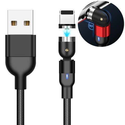 Cavité magnétique rotative intrecciato en nylon USB à 8 broches de 2 m 2 A, 2 m 8 broches