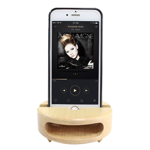 Supporto creativo per staffa per telefono cellulare in legno