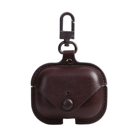 Per AirPods Pro Litchi Texture Custodia protettiva per auricolari in pelle PU con gancio, For AirPods Pro