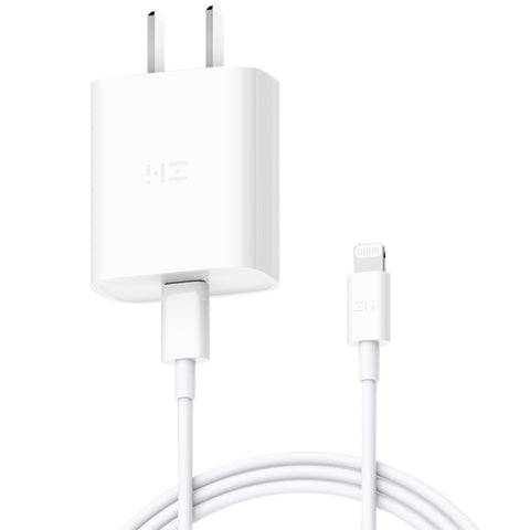 Adaptateur d'alimentation pour batterie rapide d'origine Xiaomi Youpin ZMI de 20 W avec prise de courant de type C / USB-C à 8 broches, broche américaine