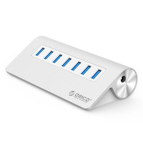 HUB ORICO M3H7-V1 en aluminium 7 portes USB 3.0 avec alimentation 30 W, M3H7-V1