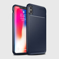 Beetle Shape Carbon Fiber Shockproof Case for iPhone X/XS