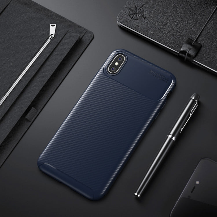 Beetle Shape Carbon Fiber Shockproof Case for iPhone X/XS