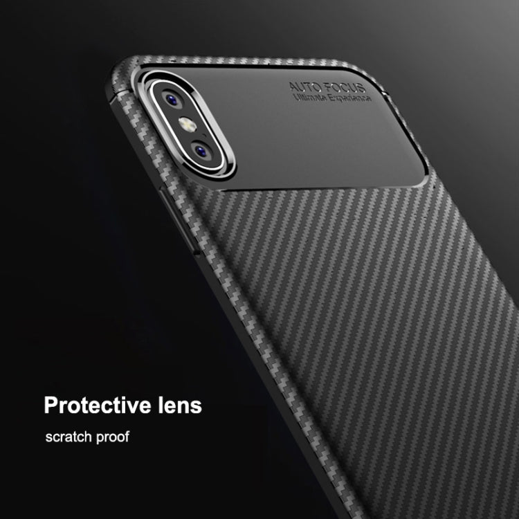Beetle Shape Carbon Fiber Shockproof Case for iPhone X/XS