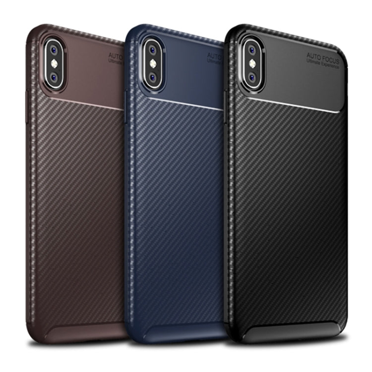 Beetle Shape Carbon Fiber Shockproof Case for iPhone X/XS