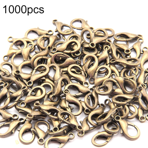 1000 accessori per gioielli fai da te da 12 mm, artigli di aragosta in lega di alta qualità, 1000 PCS - Novalix Store