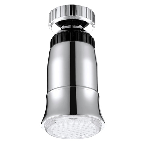 SDF2-B5 1 LED Sensore di temperatura RGB LED Rubinetto Luce Doccia con bagliore d'acqua, Dimensioni: 78 x 30 mm, Interfaccia: 22 mm (Argento), SDF2-B5
