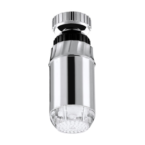 SDF-B2 1 LED Sensore di temperatura ABS RGB LED Rubinetto Luce Doccia con bagliore d'acqua, Dimensioni: 78 x 28 mm, Interfaccia: 22 mm (Argento), SDF-B2