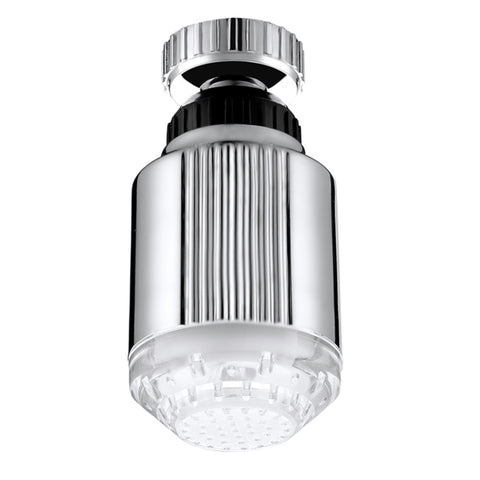 SDF-B5 1 LED Sensore di temperatura ABS RGB LED Rubinetto Luce Doccia con bagliore d'acqua, Dimensioni: 75 x 37 mm, Interfaccia: 22 mm (Argento), SDF-B5