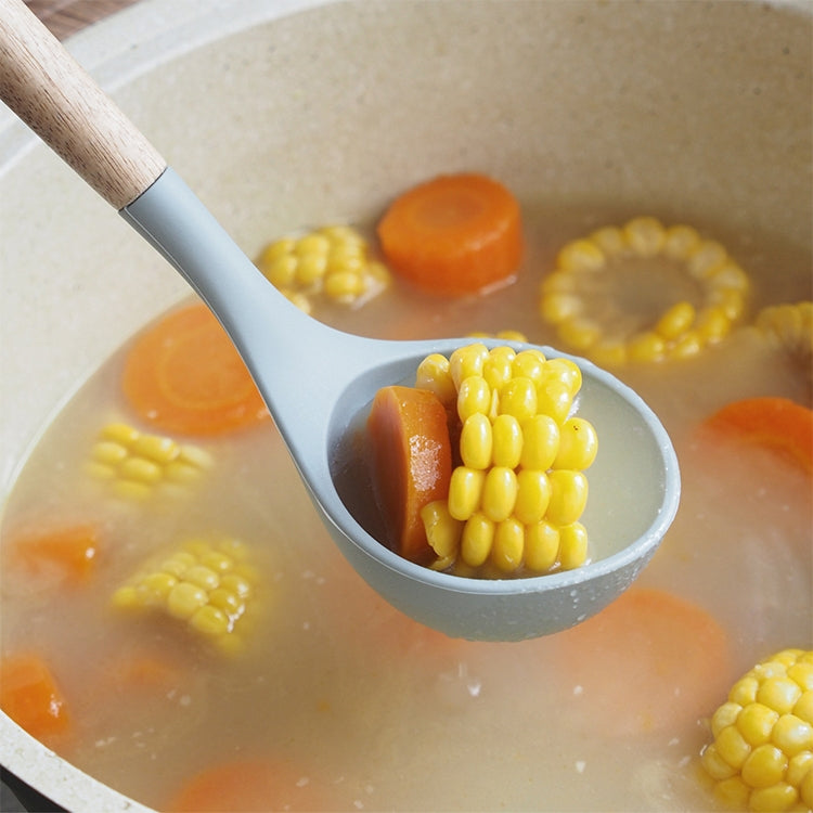 Set di posate da cucina resistenti al calore con manico in legno di silicone 13 in 1, utensili da cucina con contenitore grande, 13 in 1, with Large Container