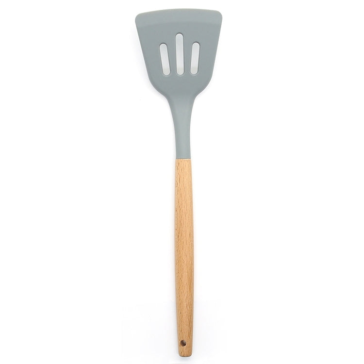 Utensili da cucina per pala da cucina resistente al calore con manico in legno di silicone, Leak Shovel