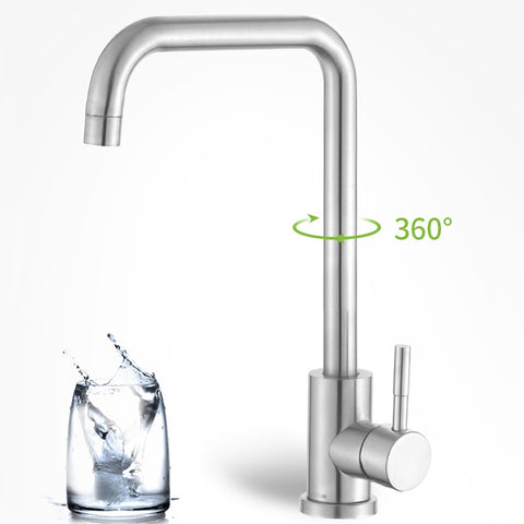 Rubinetto girevole in acciaio inox 304 per acqua calda e fredda