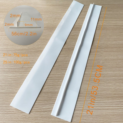 Striscia sigillante per cucina impermeabile antipolvere antivegetativa per stufa a gas da 21 pollici da 2 pezzi, 21 inches (White), 21 inches, 21 inches (Black)