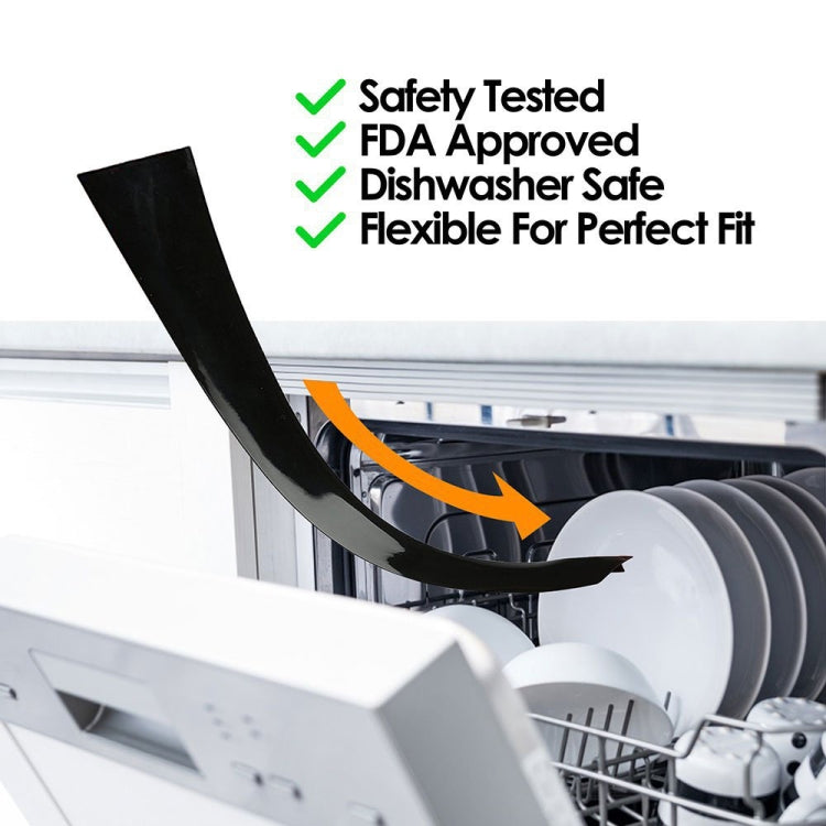 Striscia sigillante per cucina impermeabile antipolvere antivegetativa per stufa a gas da 21 pollici da 2 pezzi, 21 inches (White), 21 inches, 21 inches (Black)