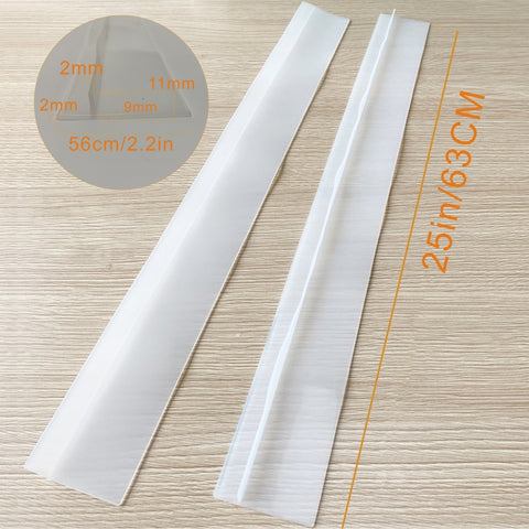 Striscia sigillante per cucina impermeabile antipolvere antivegetativa per stufa a gas da 25 pollici, 25 inches (White), 25 inches, 25 inches (Black)