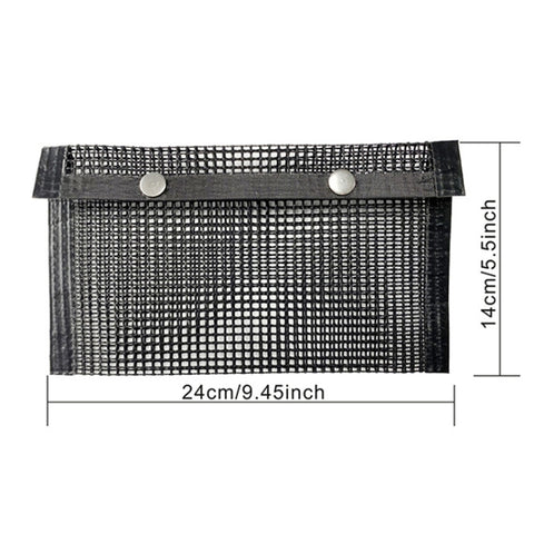 Borsa da Forno per Barbecue in Rete Antiaderente - 24 x 14 cm, Nero