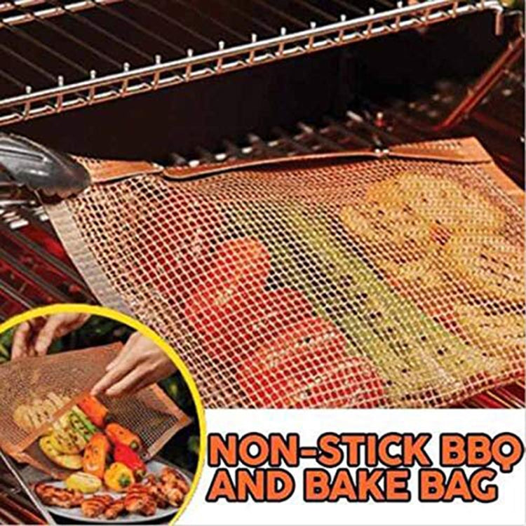 borsa-da-forno-per-barbecue-in-rete-antiaderente-resistente-al-calore-per-barbecue-dimensioni-27-x-22-cm-rame-27-x-22cm-copper - immagine 7