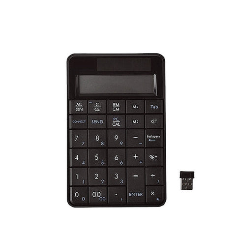 Tastiera Numerica e Calcolatrice Wireless USB 2 in 1 con Display LCD