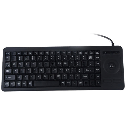 Tastiera Trackball Cablate DS-8900 PS/2 con Incisione Laser e