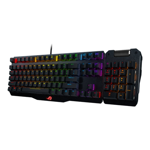 Tastiera da gioco ASUS Claymore USB 2.0 RGB retroilluminata staccabile cablata meccanica con interruttore nero con cavo staccabile, Claymore