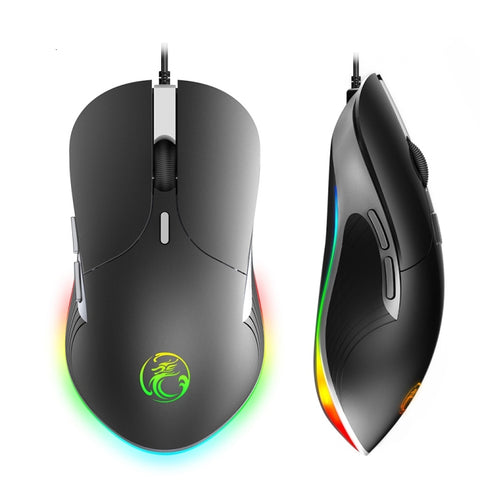 Souris filaire iMICE X6 Souris de jeu RVB colorée à 6 impulsions, X6