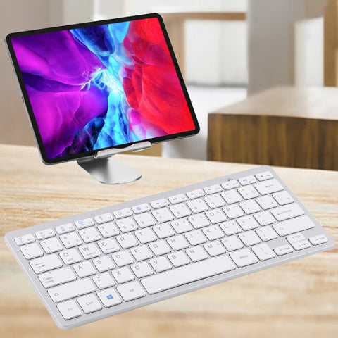 WB-8022 Tastiera Bluetooth wireless ultrasottile per iPad, Samsung, Huawei, Xiaomi, tablet PC o smartphone, tasti portoghesi, tasti portoghesi