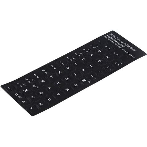 Adesivo per layout di tastiera per l'apprendimento del tedesco per tastiera di computer portatile/desktop, German