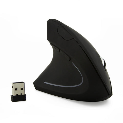 CM0093 Versione a batteria Mouse ottico wireless a tre pulsanti da 2,4 GHz Mouse verticale per mancini, risoluzione: 1000 DPI / 1200 DPI / 1600 DPI, Battery Version