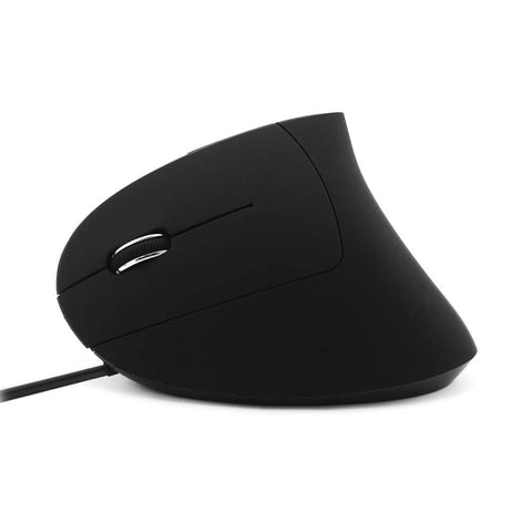 Mouse verticale cablato per mancini 2,4 GHz - Tre pulsanti,