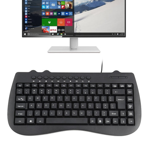 Mini tastiera cablata pour ordinateur portable multimédia KB-301B, version anglaise, version anglaise