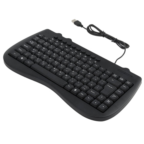 Mini tastiera cablata pour ordinateur portable multimédia KB-301B, version arabe (nera), version arabe