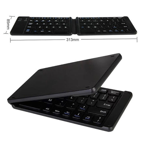 B05 Mini tastiera wireless Bluetooth pieghevole portatile con ricarica USB, B05(Black), B05(White)